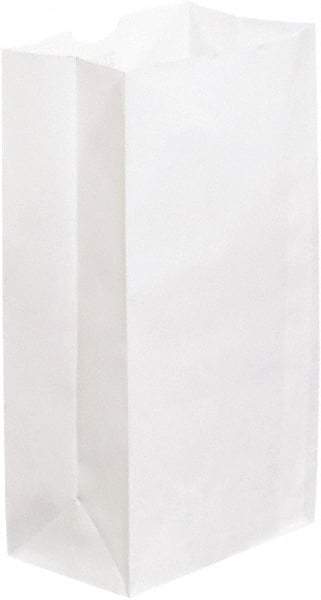 Made in USA - Kraft Grocery Bag - 6 x 3-5/8 x 11, White - Caliber Tooling