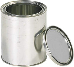 Value Collection - 1/4 Gal Gray Cylinder Metal Can - 8" High - Caliber Tooling