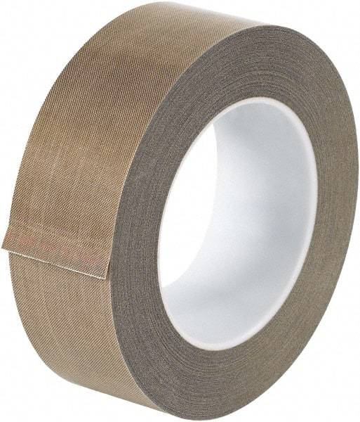 Made in USA - 18 Yd Long x 1-1/2" Wide, Brown Silicone PTFE Tape - 3 mil Thick - Caliber Tooling