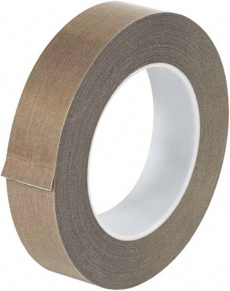 Made in USA - 18 Yd Long x 1" Wide, Brown Silicone PTFE Tape - 3 mil Thick - Caliber Tooling