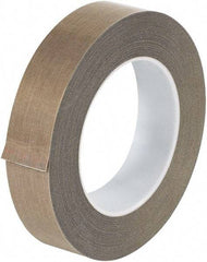 Made in USA - 18 Yd Long x 1" Wide, Brown Silicone PTFE Tape - 5 mil Thick - Caliber Tooling