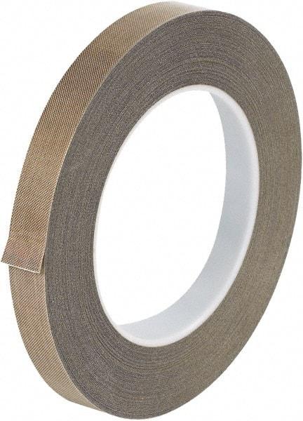 Made in USA - 36 Yd Long x 1/2" Wide, Brown Silicone PTFE Tape - 10 mil Thick - Caliber Tooling