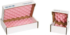 Made in USA - 16" Long x 10" Wide, Antistatic Foam Shippers - Pink & White, Standard Grade - Caliber Tooling