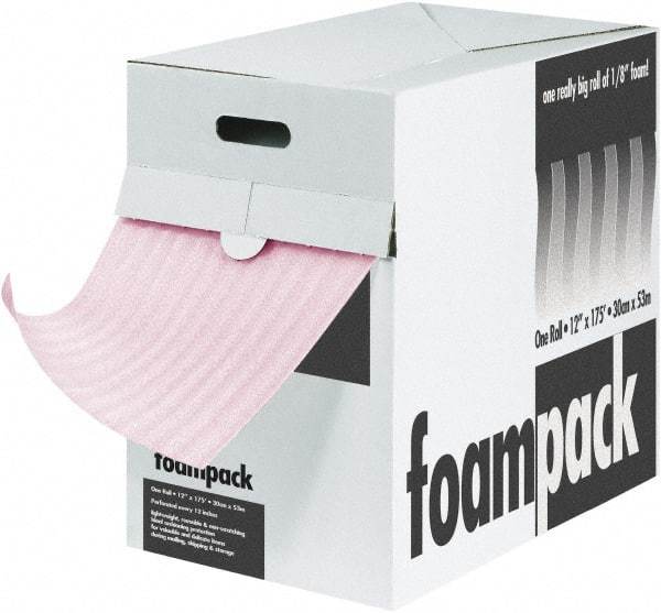 Made in USA - 2,100" Long x 24" Wide, Antistatic Foam Roll - Pink, Standard Grade - Caliber Tooling