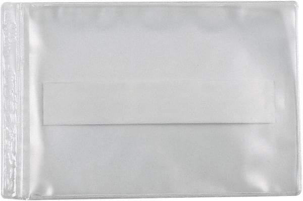 Superscan - 50 Piece Clear Press-On Vinyl Envelope - 4" High x 8" Wide - Caliber Tooling