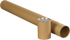 Made in USA - 4" Diam x 30" Long Round Telescoping Mailing Tubes - 2 Walls, Kraft (Color) - Caliber Tooling