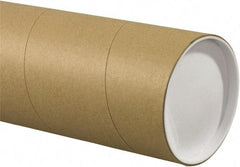 Made in USA - 5" Diam x 36" Long Round Jumbo Mailing Tubes - 1 Wall, Kraft (Color) - Caliber Tooling