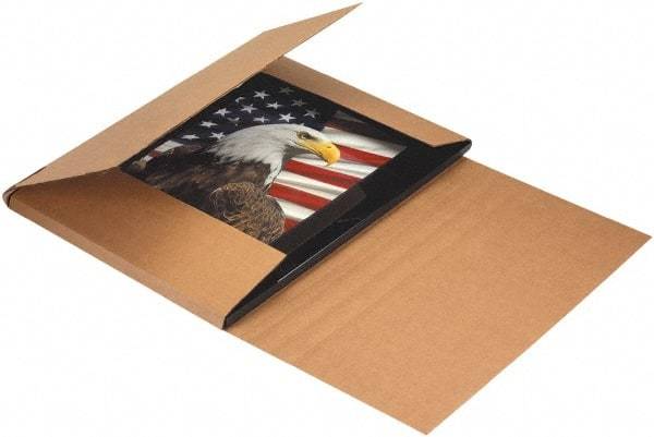 Made in USA - 22" Wide x 32" Long x 6" High Rectangle Crush Proof Mailers - 1 Wall, Kraft (Color) - Caliber Tooling