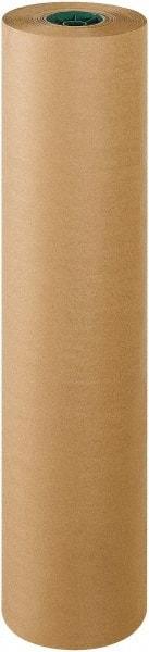 Made in USA - 600' Long x 36" Wide Roll of Kraft Paper with 10# Gloss Polyethylene - 50 Lb Paper Weight - Caliber Tooling