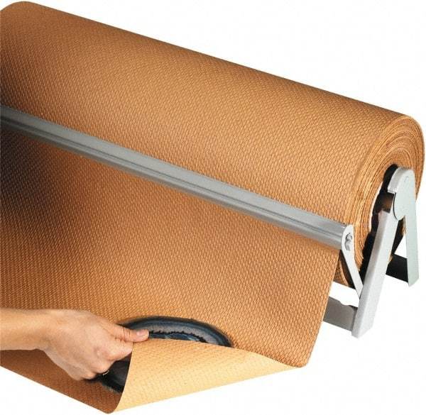 Made in USA - 300' Long x 48" Wide Roll of Indented Kraft Paper - 60 Lb Paper Weight - Caliber Tooling