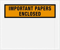 Value Collection - 500 Piece, 10" Long x 12" Wide, Packing List Envelope - Important Papers Enclosed, Orange - Caliber Tooling