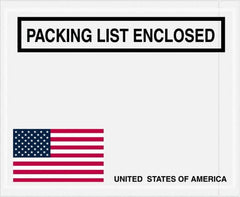 Value Collection - 1,000 Piece, 4-1/2" Long x 5-1/2" Wide, Packing List Envelope - Packing List Enclosed, Red, White & Blue - Caliber Tooling