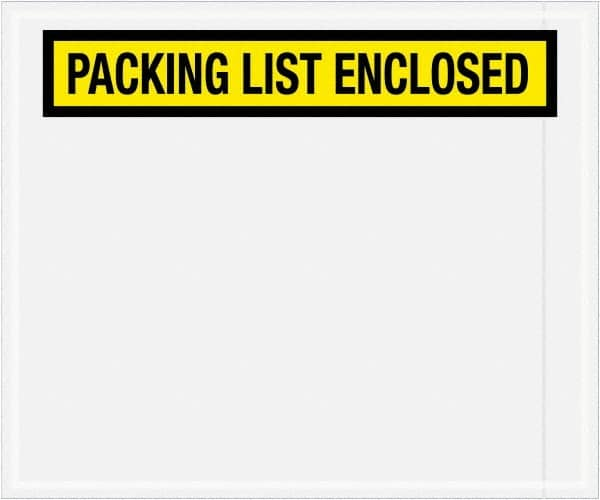 Value Collection - 500 Piece, 10" Long x 12" Wide, Packing List Envelope - Packing List Enclosed, Yellow - Caliber Tooling