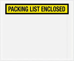 Value Collection - 500 Piece, 10" Long x 12" Wide, Packing List Envelope - Packing List Enclosed, Yellow - Caliber Tooling