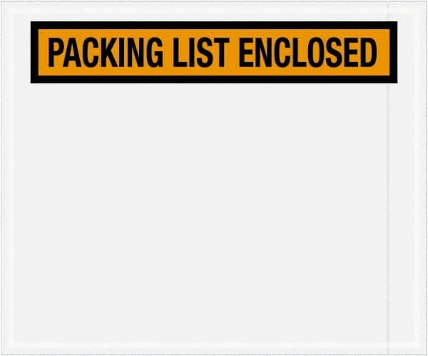 Value Collection - 500 Piece, 10" Long x 12" Wide, Packing List Envelope - Packing List Enclosed, Orange - Caliber Tooling