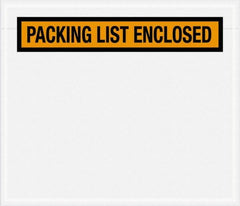 Value Collection - 1,000 Piece, 7" Long x 6" Wide, Packing List Envelope - Packing List Enclosed, Orange - Caliber Tooling