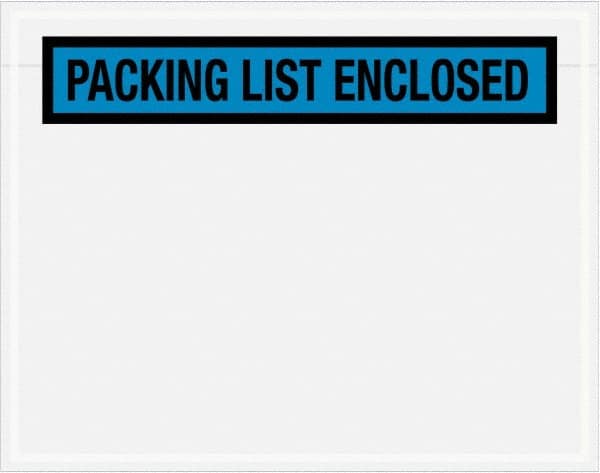 Value Collection - 1,000 Piece, 7" Long x 5-1/2" Wide, Packing List Envelope - Packing List Enclosed, Blue - Caliber Tooling