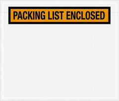 Value Collection - 1,000 Piece, 6-1/2" Long x 5" Wide, Packing List Envelope - Packing List Enclosed, Orange - Caliber Tooling