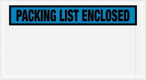 Value Collection - 1,000 Piece, 5-1/2" Long x 10" Wide, Packing List Envelope - Packing List Enclosed, Blue - Caliber Tooling