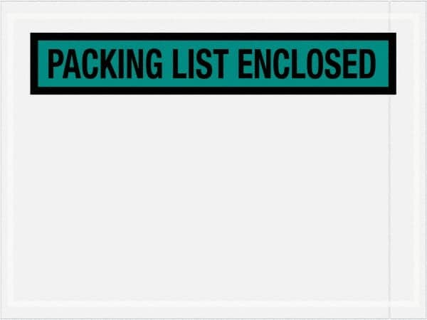 Value Collection - 1,000 Piece, 4-1/2" Long x 6" Wide, Packing List Envelope - Packing List Enclosed, Green - Caliber Tooling