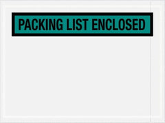 Value Collection - 1,000 Piece, 4-1/2" Long x 6" Wide, Packing List Envelope - Packing List Enclosed, Green - Caliber Tooling