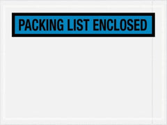 Value Collection - 1,000 Piece, 4-1/2" Long x 6" Wide, Packing List Envelope - Packing List Enclosed, Blue - Caliber Tooling