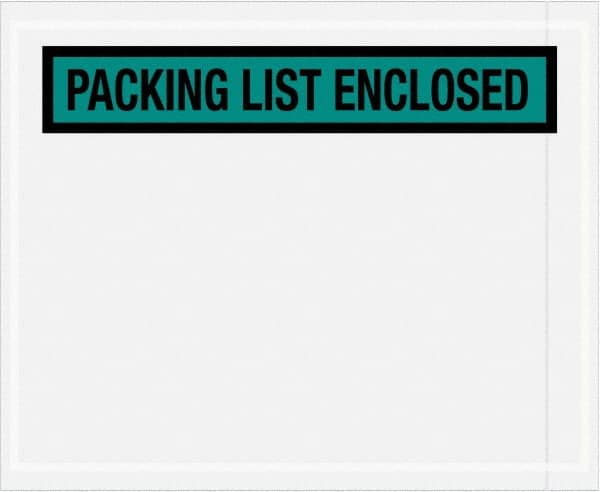 Value Collection - 1,000 Piece, 4-1/2" Long x 5-1/2" Wide, Packing List Envelope - Packing List Enclosed, Green - Caliber Tooling