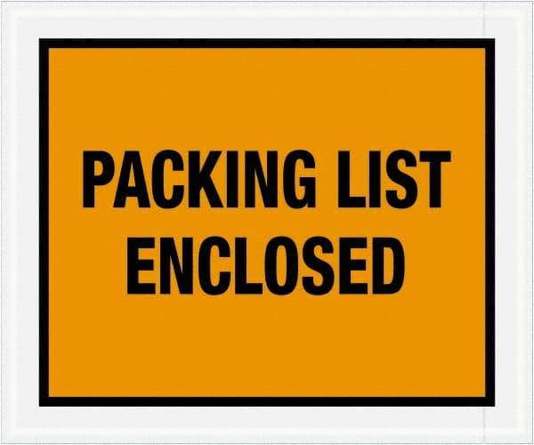 Value Collection - 500 Piece, 10" Long x 12" Wide, Packing List Envelope - Packing List Enclosed, Orange - Caliber Tooling