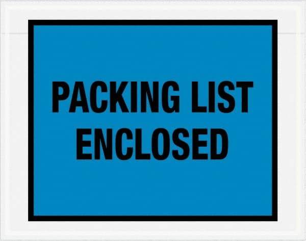 Value Collection - 1,000 Piece, 7" Long x 5-1/2" Wide, Packing List Envelope - Packing List Enclosed, Blue - Caliber Tooling