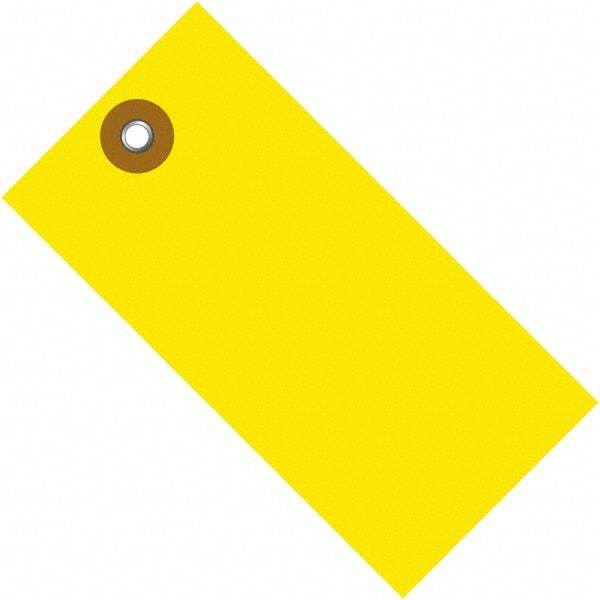 Dupont - 6-1/4" High x 3-1/8" Long, Safety & Facility Blank Tag - Yellow Spunbonded Olefin - Caliber Tooling