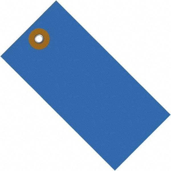 Dupont - 5-1/4" High x 2-5/8" Long, Safety & Facility Blank Tag - Blue Spunbonded Olefin - Caliber Tooling