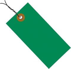 Dupont - 3-1/4" High x 1-5/8" Long, Safety & Facility Blank Tag - Green Spunbonded Olefin - Caliber Tooling