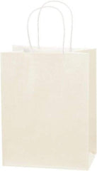 Made in USA - Kraft Grocery Bag - 8 x 4-1/2 x 10-1/4, French Vanilla - Caliber Tooling