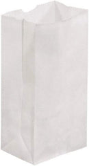 Made in USA - Kraft Grocery Bag - 3-1/2 x 2-3/8 x 6-7/8, White - Caliber Tooling