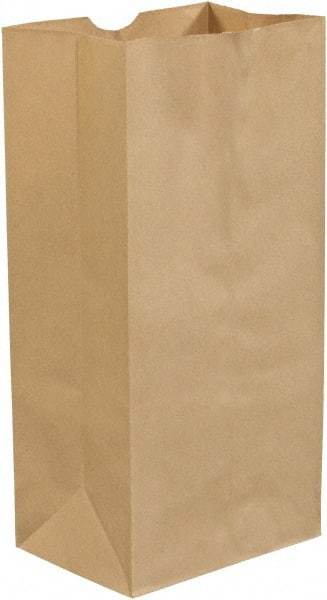 Made in USA - Kraft Grocery Bag - 8-1/4 x 5-1/4 x 18, Kraft - Caliber Tooling