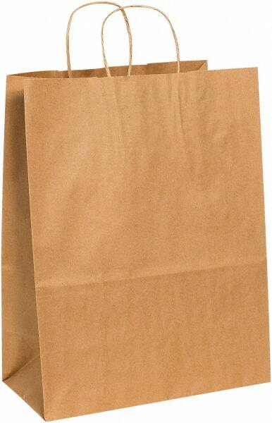 Made in USA - Kraft Grocery Bag - 13 x 7 x 17, Kraft - Caliber Tooling