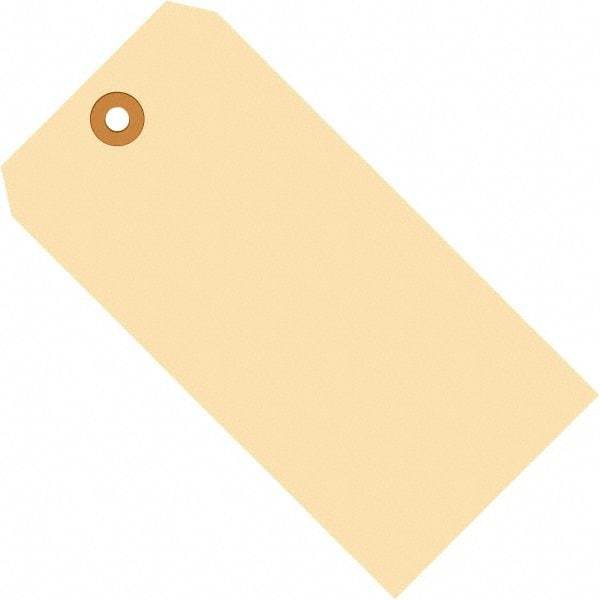 Made in USA - 5-3/4" High x 2-7/8" Long, Safety & Facility Blank Tag - Manila Cardstock - Caliber Tooling