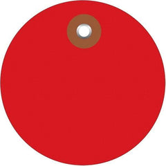 Made in USA - Safety & Facility Blank Tag - Red Vinyl - Caliber Tooling