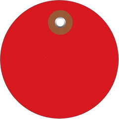 Made in USA - Safety & Facility Blank Tag - Red Vinyl - Caliber Tooling