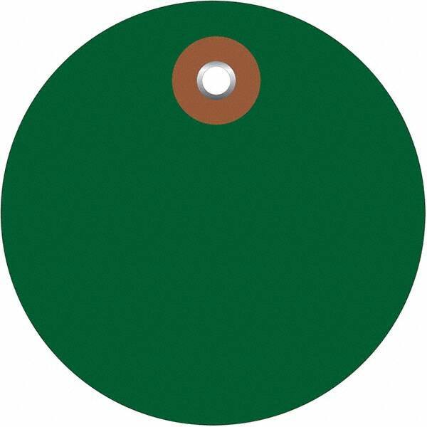 Made in USA - Safety & Facility Blank Tag - Green Vinyl - Caliber Tooling