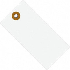 Dupont - 4-1/4" High x 2-1/8" Long, Safety & Facility Blank Tag - White Spunbonded Olefin - Caliber Tooling