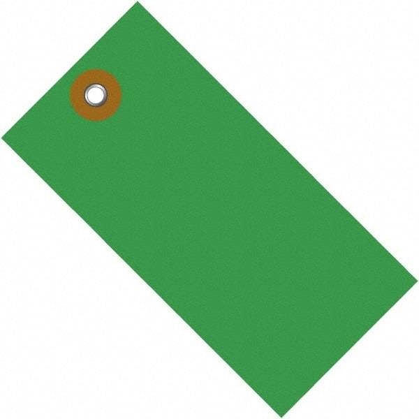 Dupont - 4-1/4" High x 2-1/8" Long, Safety & Facility Blank Tag - Green Spunbonded Olefin - Caliber Tooling