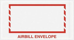 Value Collection - 1,000 Piece, 5-1/2" Long x 10" Wide, Packing List Envelope - Airbill Envelope, Red - Caliber Tooling