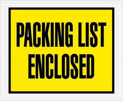 Value Collection - 1,000 Piece, 4-1/2" Long x 5-1/2" Wide, Packing List Envelope - Packing List Enclosed, Yellow - Caliber Tooling