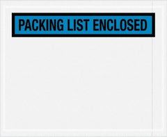 Value Collection - 1,000 Piece, 4-1/2" Long x 5-1/2" Wide, Packing List Envelope - Packing List Enclosed, Blue - Caliber Tooling