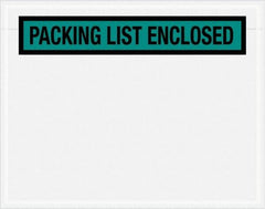 Value Collection - 1,000 Piece, 7" Long x 5-1/2" Wide, Packing List Envelope - Packing List Enclosed, Green - Caliber Tooling