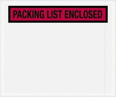 Value Collection - 500 Piece, 10" Long x 12" Wide, Packing List Envelope - Packing List Enclosed, Red - Caliber Tooling