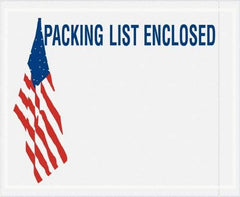 Value Collection - 1,000 Piece, 4-1/2" Long x 5-1/2" Wide, Packing List Envelope - Packing List Enclosed, Red, White & Blue - Caliber Tooling