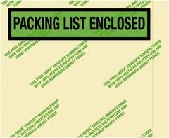 Value Collection - 1,000 Piece, 4-1/2" Long x 5-1/2" Wide, Packing List Envelope - Packing List Enclosed, Green - Caliber Tooling