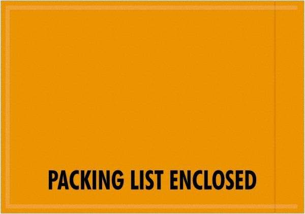 Value Collection - 1,000 Piece, 4-1/2" Long x 6" Wide, Packing List Envelope - Packing List Enclosed, Orange - Caliber Tooling